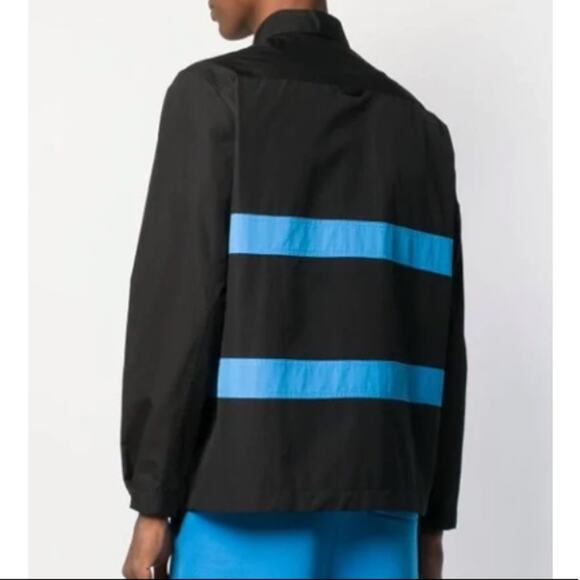 Craig Green Harness Detail Contrast Panel Shirt in Black and Blue - Picture 7 of 8